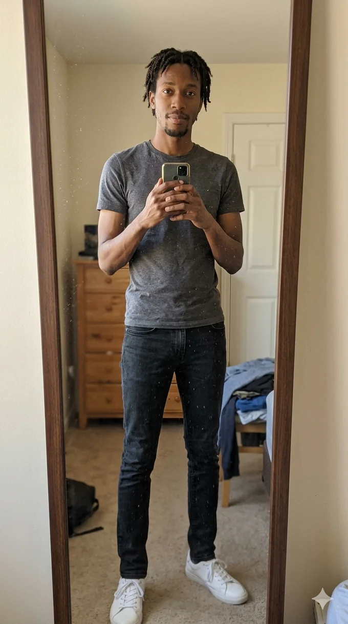 Deep skin tone, masculine